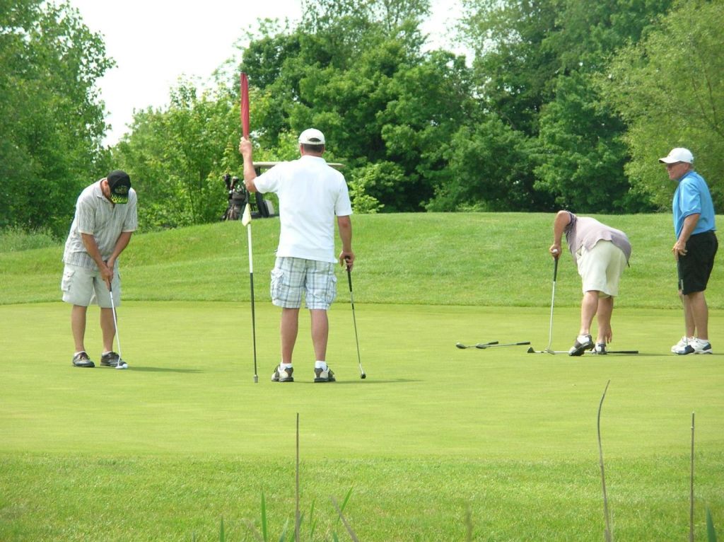 Golf Course with golfers